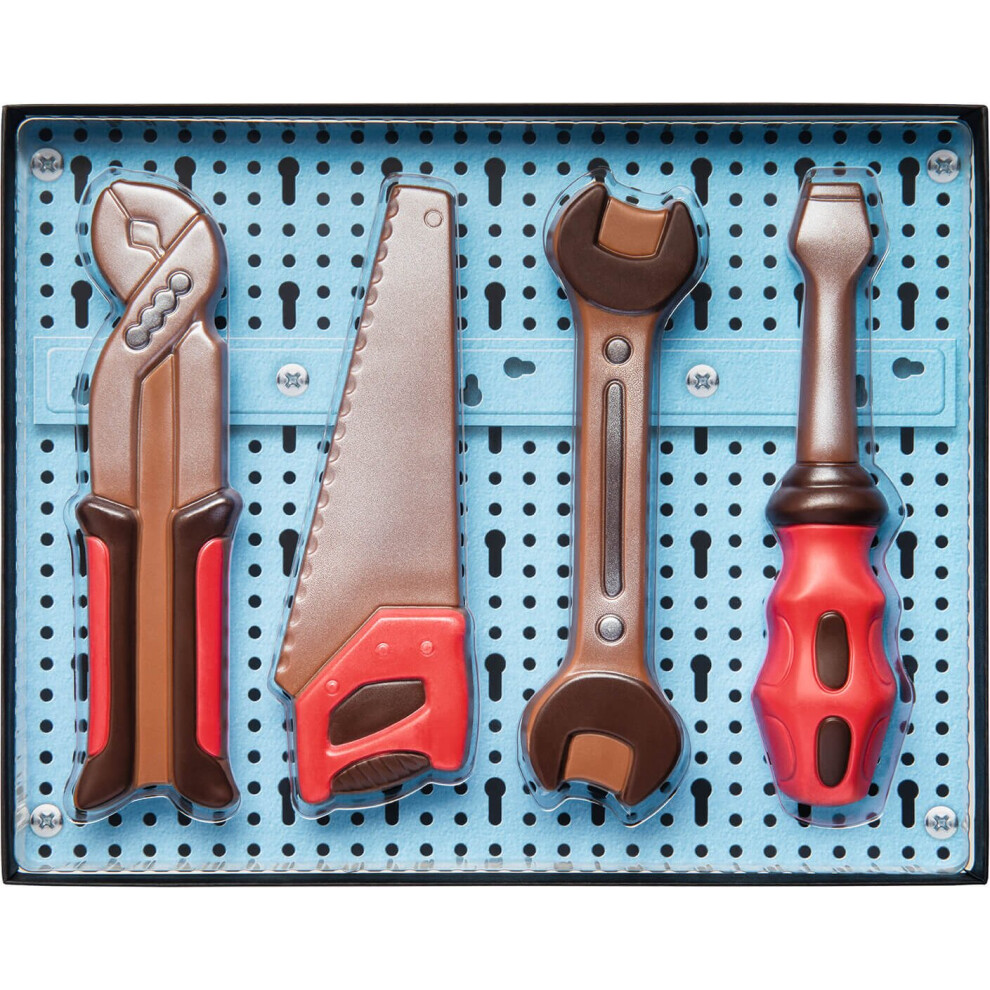 Decorated milk chocolate tool kit gift box - 195mm - 150g