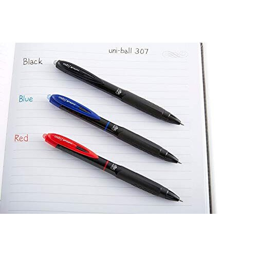 Uni-Ball Uni-Ball Signo 307 Μέσου Σημείου Αναστρέψιμα Μολύβια Gel, Κόκκινα, 8 Τεμάχια 2