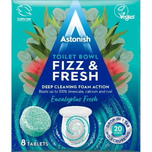 Astonish Astonish Fizz & Fresh Eucalyptus Fresh - 8 pastilhas