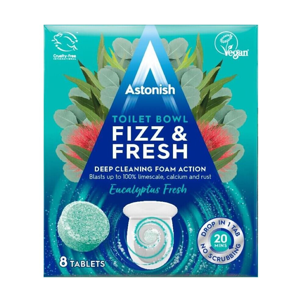 Astonish Toilet Bowl Fizz & Fresh Eucalyptus Fresh - 8 Tabs