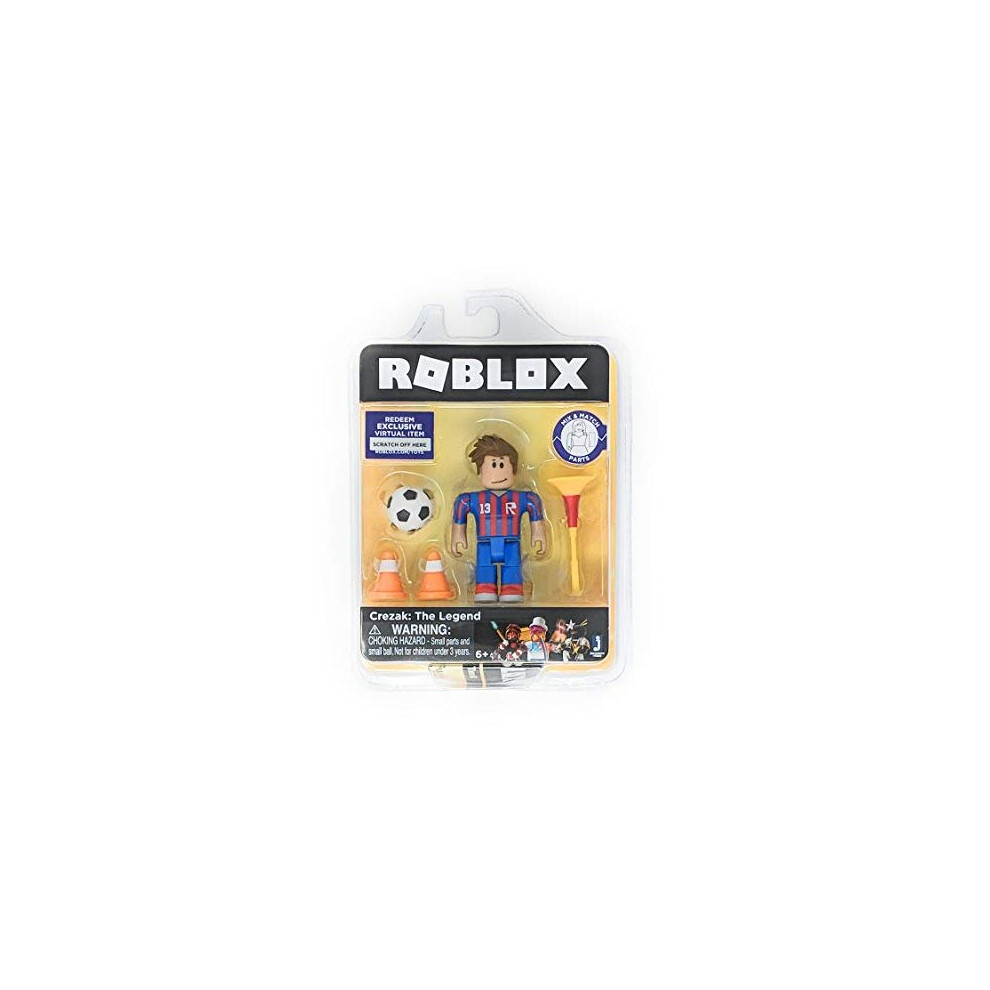 Roblox Gold Collection Crezak: The Legend Single Figure Pack with Exclusive Virtual Item Code