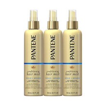Pantene Conditioning Mist Detangler, Nutrient Boost, Pro-V Repair and Protect for Damaged Hair, 8.5 oz, 3 count