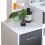 (Grey + White) Dressing Table With Drawers Mirror Stool Set Makeup Desk Vanity Table Bedroom 13