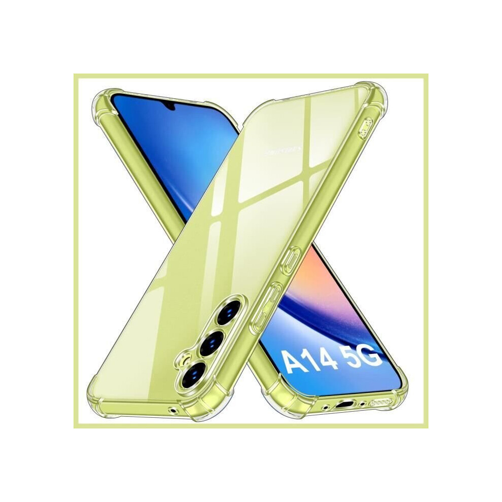 Case For Samsung Galaxy A14 5G Shockproof Silicone Transparent Protection Bumper Air Cushion Shock Absorption For Galaxy A14 5G 7343993343680