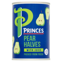Princes Pear Halves with Juice 410g ( pack of 6 )