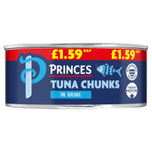 Princes Tuna Chunks in Brine 145g ( pack of 12 )