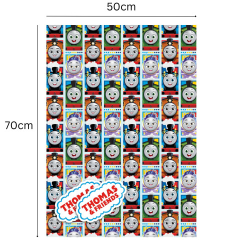 Birthday Wrapping Paper, Thomas Gift Wrap, 2 Sheets & 2 Tags 2