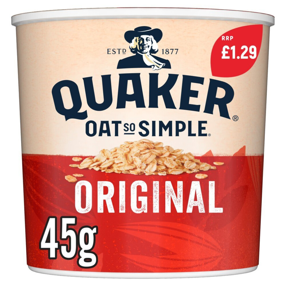 Quaker Oat So Simple Original Porridge Pot 45g ( pack of 8 )