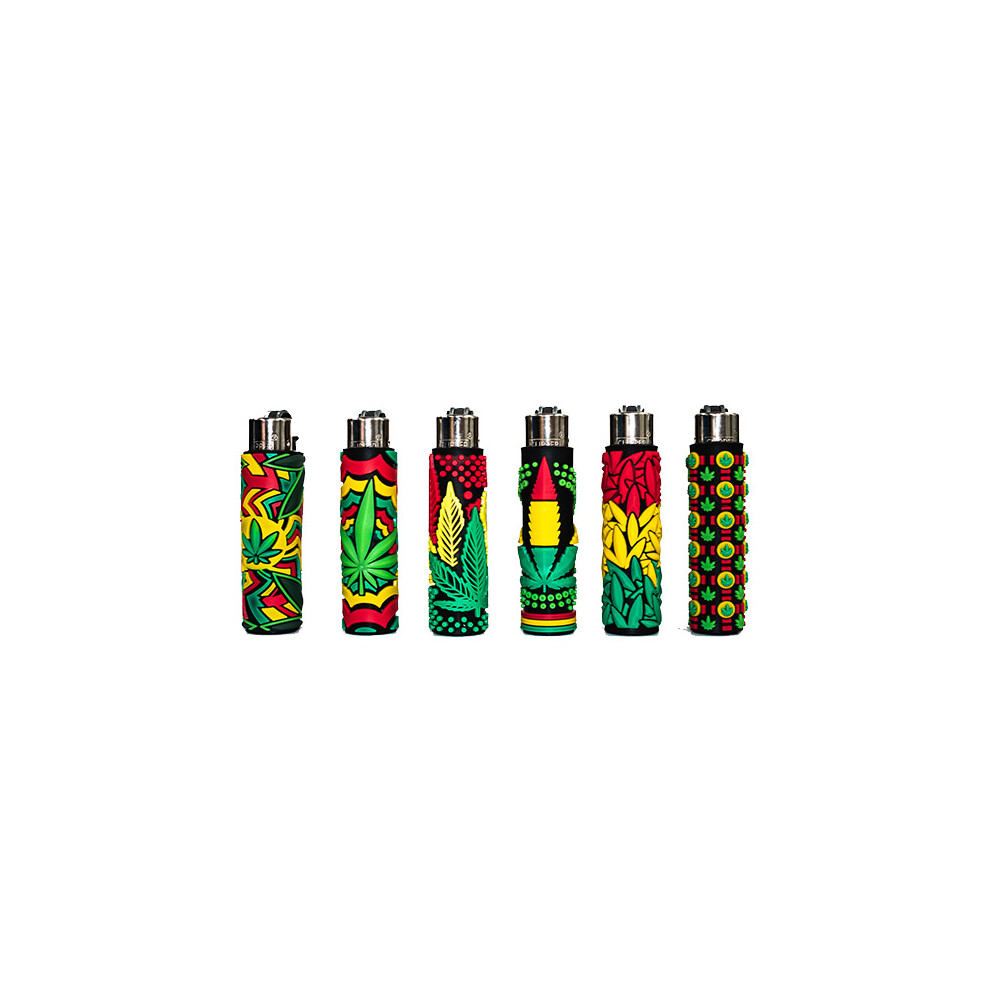 30 Clipper CP21RH Slim Pop Covers Flint Weed 3 Lighters - FCB3T006UKH