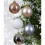 30 Assorted Christmas Baubles Blush Pink White Silver Mix 60mm 1