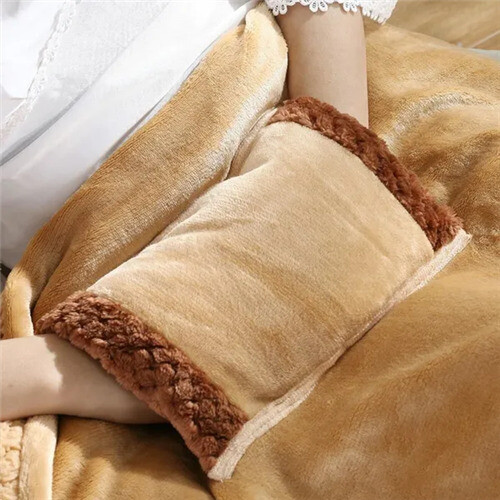 (Camel color) 60X80cm Electric Blanket Soft Thicker Heater Throw 1