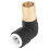 SPARES2GO Radiator Valve Reducing Elbow Stem Compression 15mm x 10mm Pushfit Black 5