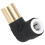 SPARES2GO Radiator Valve Reducing Elbow Stem Compression 15mm x 10mm Pushfit Black 3