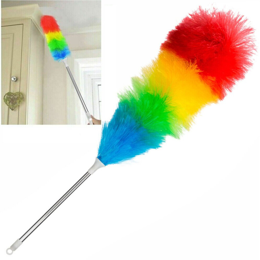 ANTI STATIC DUSTER LONG HANDLE FEATHER LONG HYGIENIC BRUSH 65CM