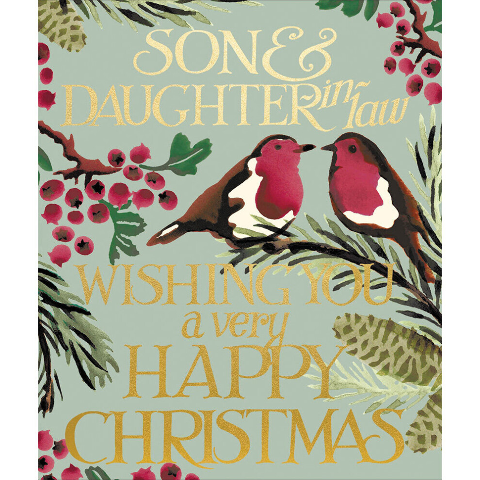 Emma Bridgewater Son & Daughter-In-Law Festive Christmas Card Xmas Greeting Cards