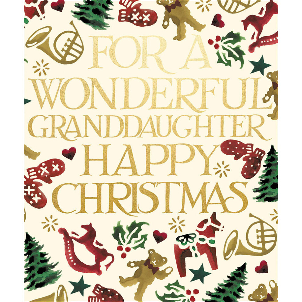 Emma Bridgewater Granddaughter Festive Christmas Card Xmas Greeting Cards