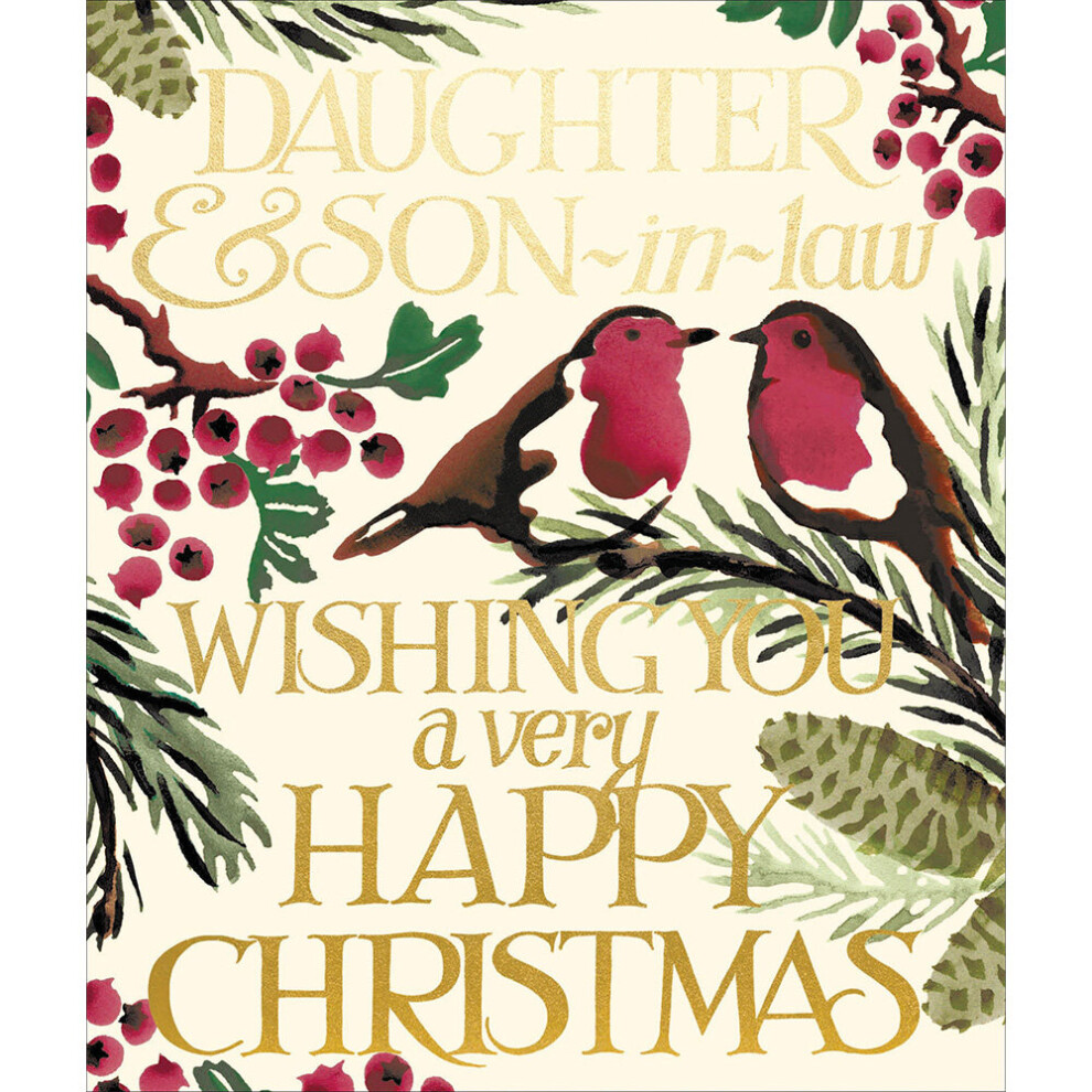 Emma Bridgewater Daughter & Son-In-Law Festive Christmas Card Xmas Greeting Cards