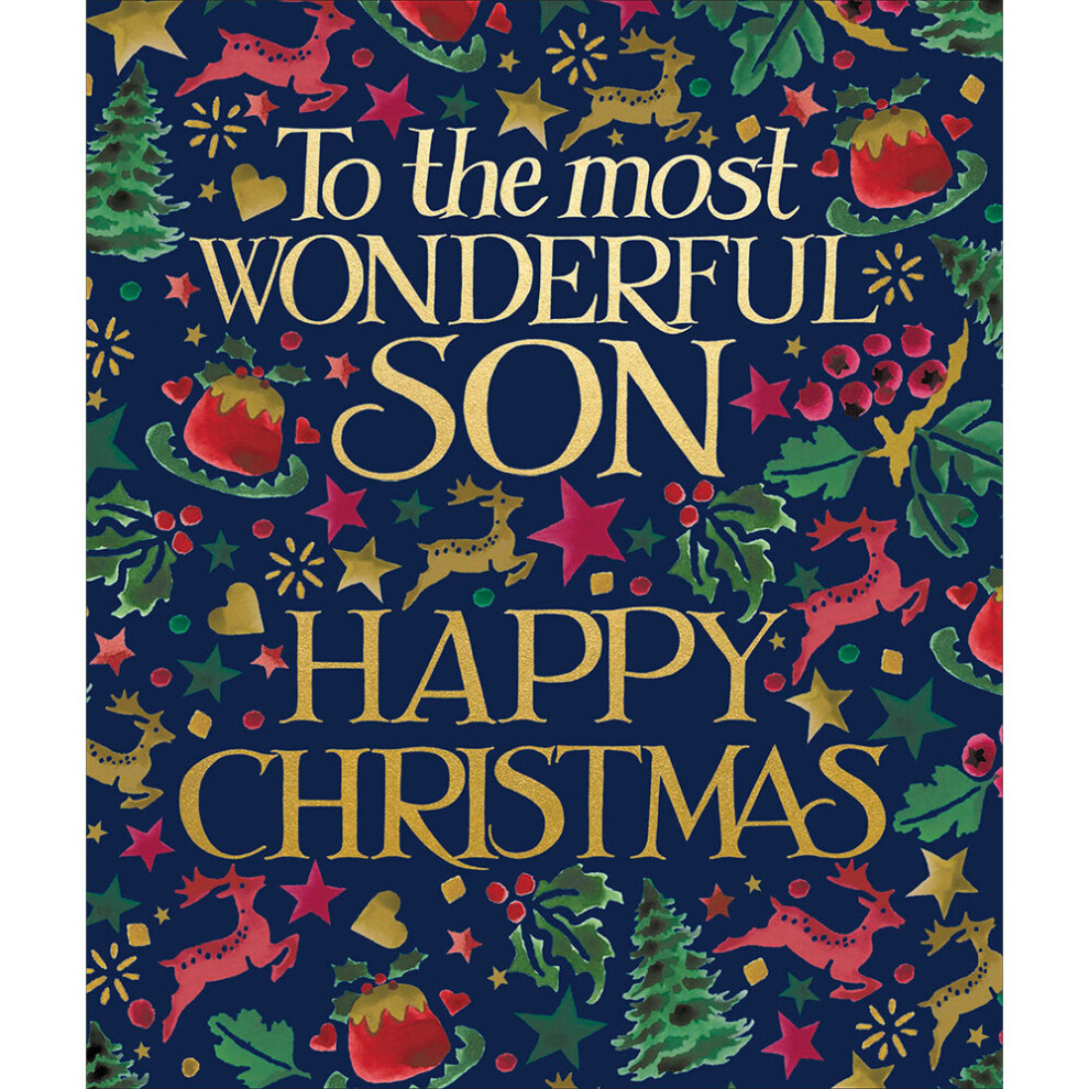 Emma Bridgewater Wonderful Son Festive Christmas Card Xmas Greeting Cards