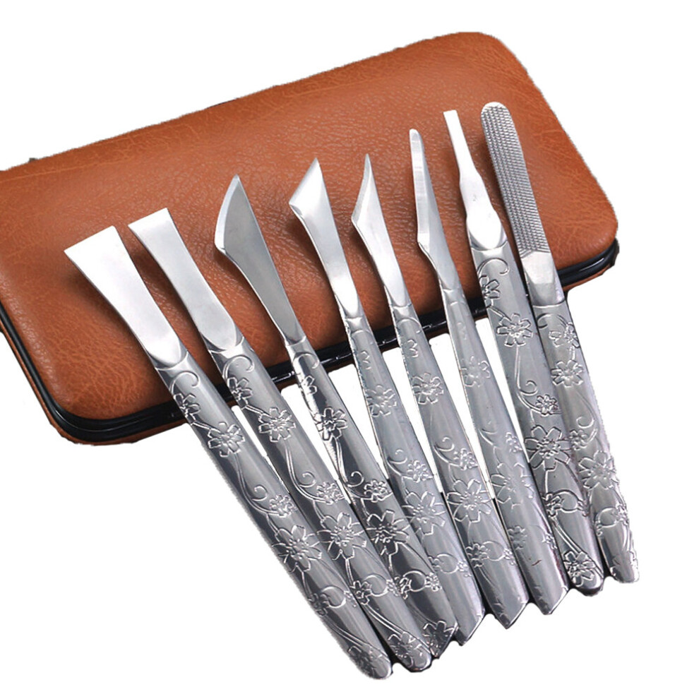 Exfoliating Knife Pedicure Tool,Professional Nail Knife Tool, Foot File Pedicure Set