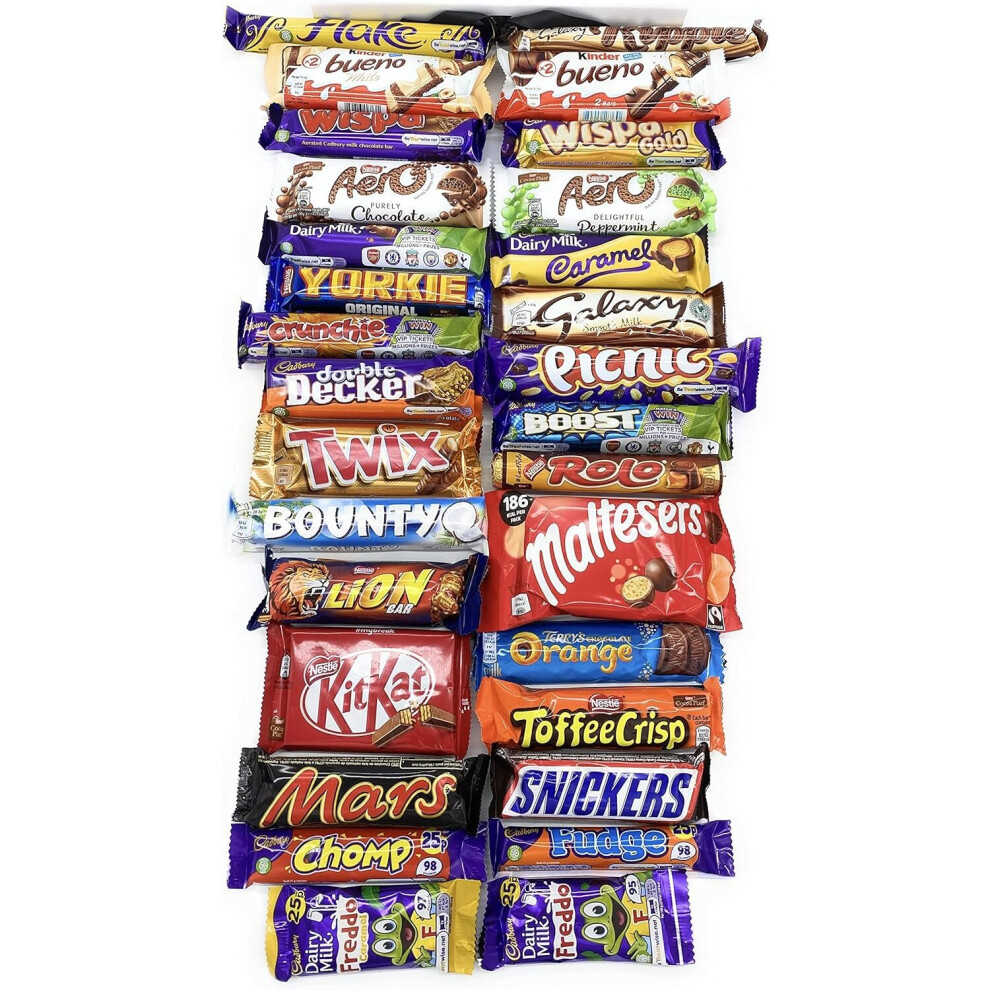 The Ultimate Chocolate Box  (Classic 30 Piece Choc Box, Black)