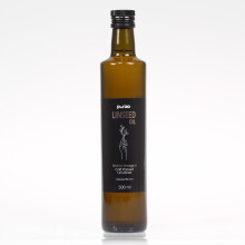 Linseed oil, cold-pressed, unrefined - Purillo 500 ml