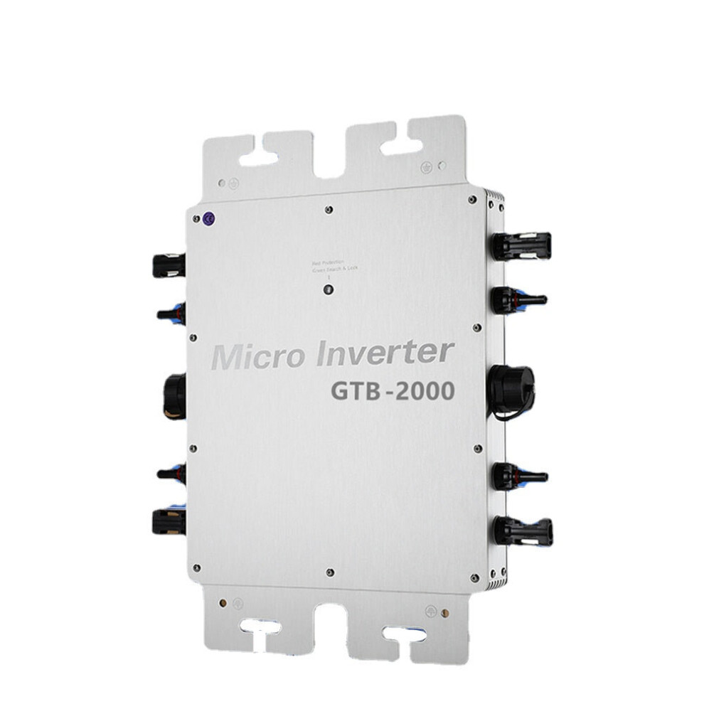 (110V) 2000W Micro Inverter 110V Or 220V 230V Mppt On Grid Solar System For Home Appliance Camping Silver 9495687974040