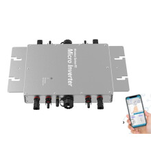 1600W MPPT Solar PV Grid Tie Smart Micro Inverter DC22V-60V to AC110V-230V 50HZ/60HZ Mobile APP for remote monitoring
