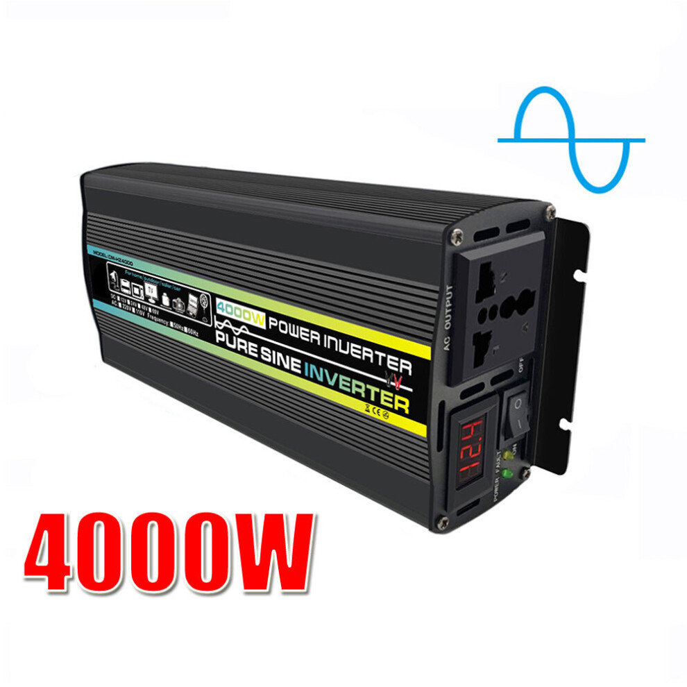 (DC 24V, 4000W) Pure Sine Wave Inverter 12V/24V/48V/60V To AC 110V 220V 8000/6000/4000/3000W Voltage Transformer Power Converter Solar Inverter