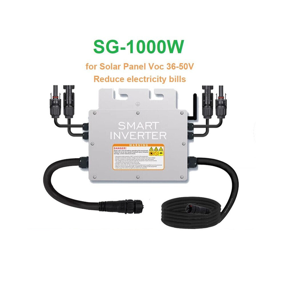 (1000W-Wifi) 600/700/800/1000W Micro Solar Panel Smart Inverter Pure Sine Wave Home Inverter Mppt On Grid Tie Inversor Ip65 For 110V 230V 9495687973876