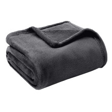 (Grey Blanket Throw) Faux Fur Fleece Blankets Throw Soft Bed King Blanket