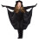 (M) Halloween Cosplay Cloak Bat Cape Witch Junpsuit 1