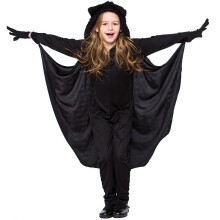 (XL) Halloween Cosplay Cloak Bat Cape Witch Junpsuit