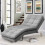 Living And Home Fabric Upholstered Sofa Bed Chaise Lounge 1