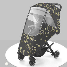 (  Black) Baby Buggy Rain Cover Universal Raincover For Pushchair Stroller Pram Waterproof