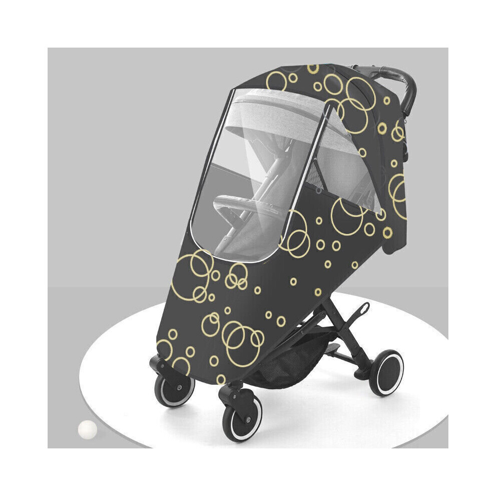 ( ) Baby Buggy Rain Cover Universal Raincover For Pushchair Stroller Pram Waterproof Black Xylfly