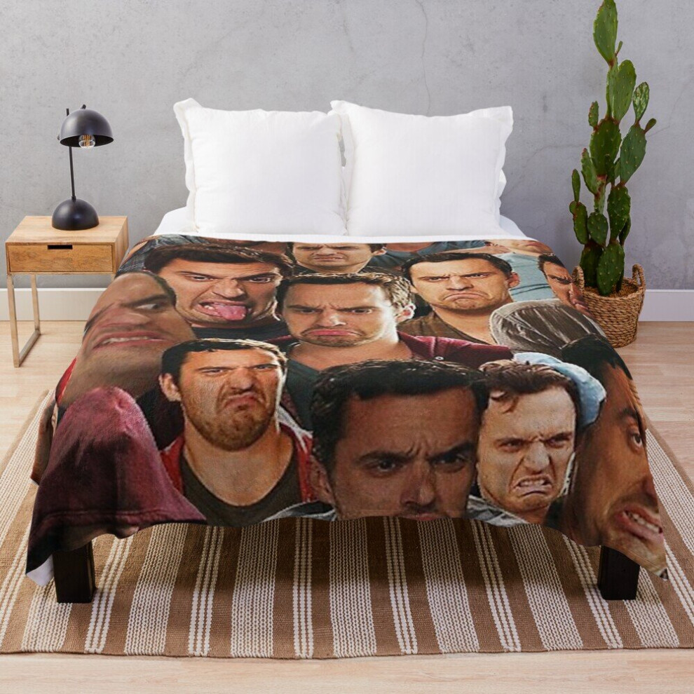 Fleece Throw Blanket New Girl - Nick Miller     for Sofa Couch Kids 60 x 50 Inches