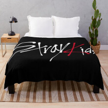Fleece Throw Blanket Stray Kids logo for Sofa Couch Kids 60 x 50 Inches