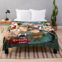 Fleece Throw Blanket Dads Army Collective for Sofa Couch Kids 60 x 50 Inches