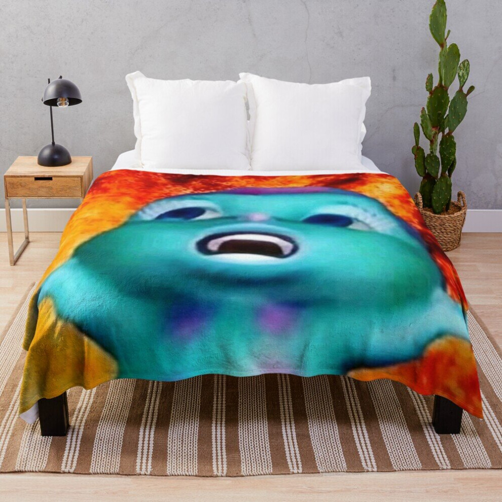 Fleece Throw Blanket bibble meme for Sofa Couch Kids 60 x 50 Inches