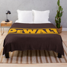 Fleece Throw Blanket dewalt heavy tools yellow for Sofa Couch Kids 60 x 50 Inches