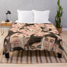 Fleece Throw Blanket George Russell face Quadrant for Sofa Couch Kids 60 x 50 Inches