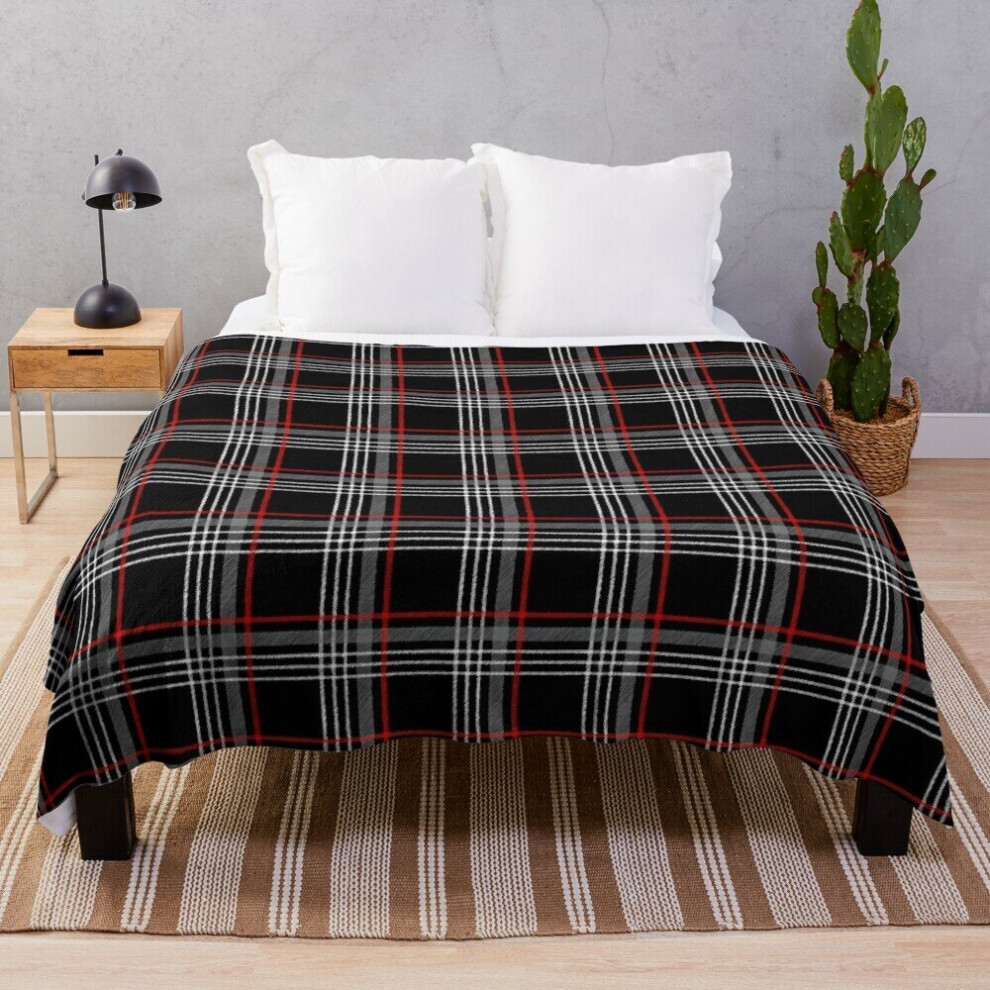 Fleece Throw Blanket GTI tartan for Sofa Couch Kids 60 x 50 Inches