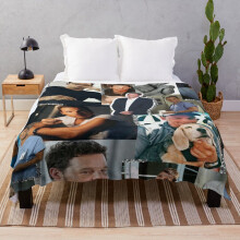 Fleece Throw Blanket Alex Karev Collage for Sofa Couch Kids 60 x 50 Inches