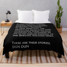 Fleece Throw Blanket law and order svu intro for Sofa Couch Kids 60 x 50 Inches