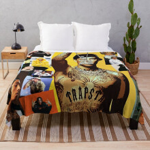 Fleece Throw Blanket Central cee for Sofa Couch Kids 60 x 50 Inches