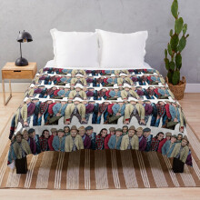 Still Game Crew The Clansman Fleece Throw Blanket 60x50 in - Premium Flannel, Ultra Soft Sofa/Couch Blanket, ObFG-RedBSBlat1-1786489507.2542