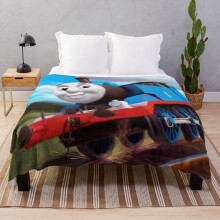 Fleece Throw Blanket Thomas the Tank for Sofa Couch Kids 60 x 50 Inches