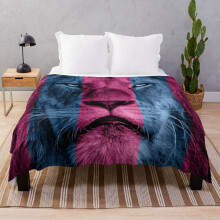 Fleece Throw Blanket Aston Villa Lion for Sofa Couch Kids 60 x 50 Inches