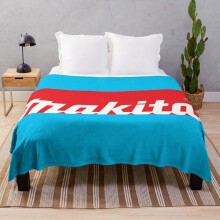 Fleece Throw Blanket Makita Tools for Sofa Couch Kids 60 x 50 Inches