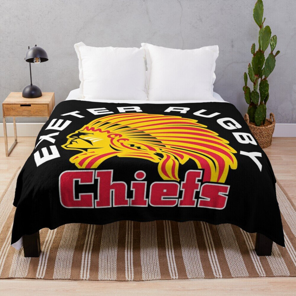 Fleece Throw Blanket Exeter Chiefs for Sofa Couch Kids 60 x 50 Inches